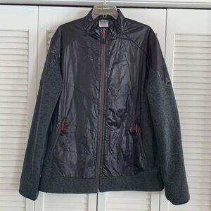 Jack Wolfskin Men’s Black Hybrid Jacket Insulation and Stretch Sleeves Size XXL